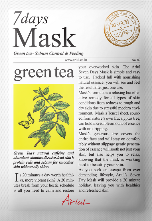 Ariul 7Days Mask Green Tea S 23ml