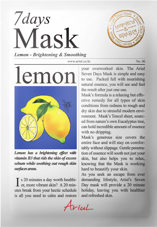 Mascarilla de limón Ariul 7Days 23 ml