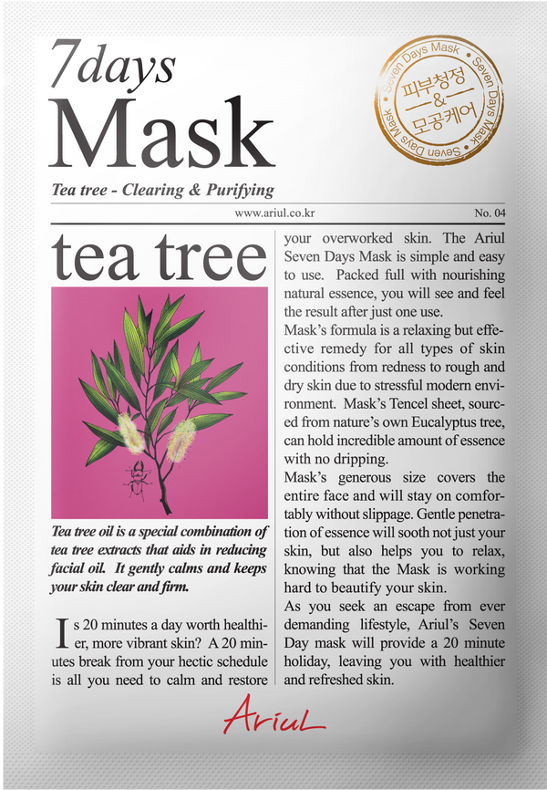 Mascarilla de árbol de té Ariul 7 días M 23 ml