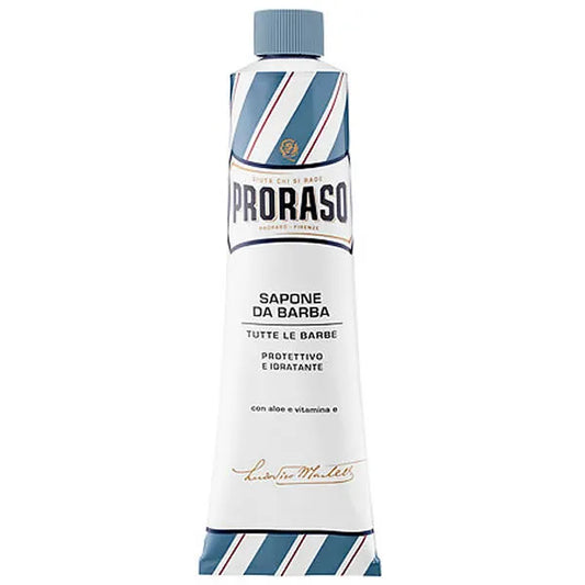 Jabón de afeitar azul Proraso en tubo de 150 ml