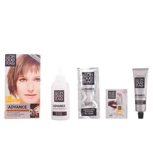 Tinte para el cabello Llongueras Color Advance 8 Rubio Claro Ceniza