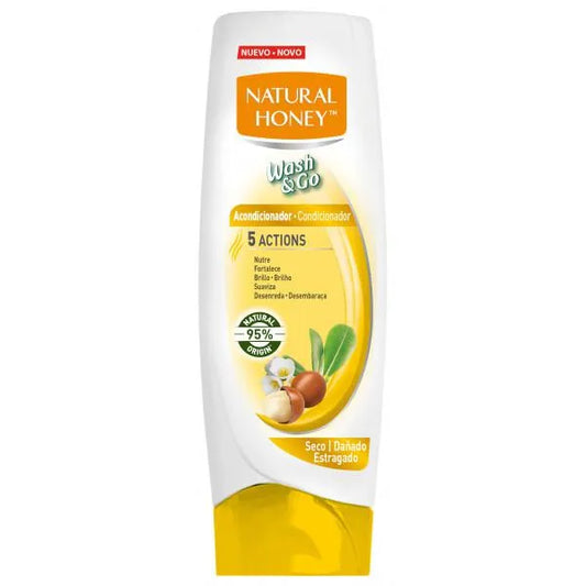 Natural Honey Wash y Go Acondicionador Seco 330ml