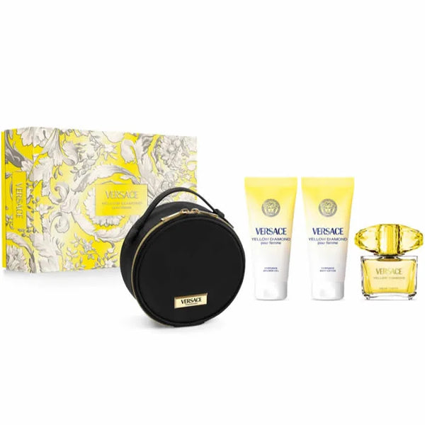 Versace Yellow Diamond Eau De Toilette Spray 90ml Set of 4