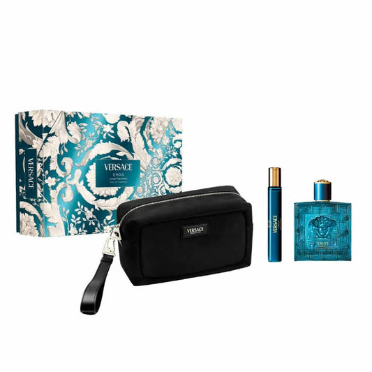 Versace Eros Eau De Parfum Spray 100ml Set De 3 Piezas