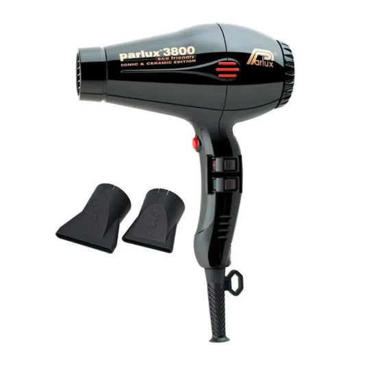Secador de pelo cerámico iónico Parlux 3800 negro