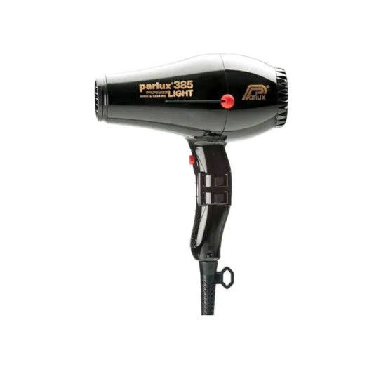 Secador de pelo Parlux 385 Powerlight iónico de cerámica, color negro