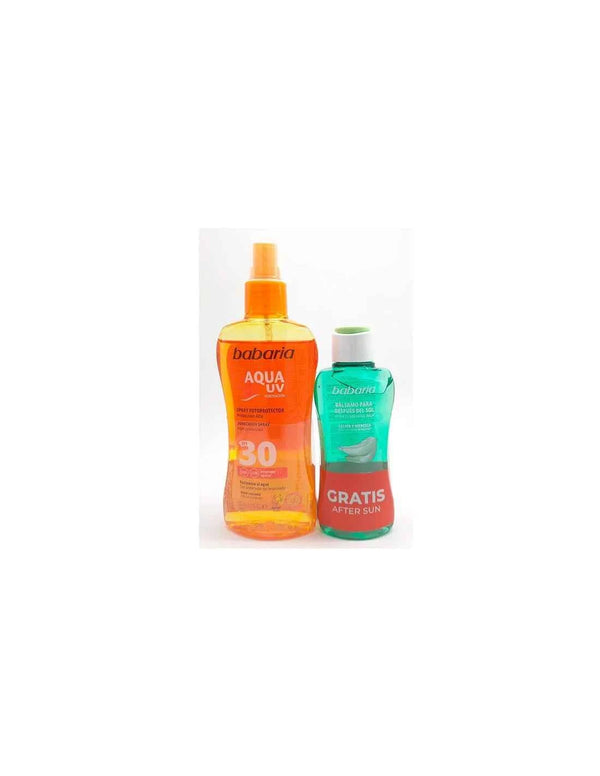 Babaria Sun Pack Aqua UV Spray SPF30 200ml After Sun & Ice Gel 100ml