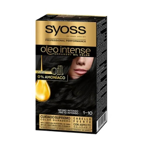 Syoss Oleo Intense Tinte Capilar Permanente 1-10 Negro Profundo
