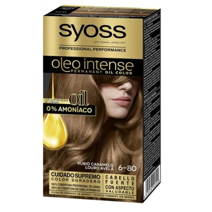 Syoss Oleo Intense Tinte Capilar Permanente 6-80 Rubio Caramelo