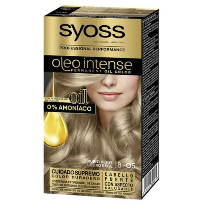Syoss Oleo Intense Tinte Capilar Permanente 8-05 Rubio Beige