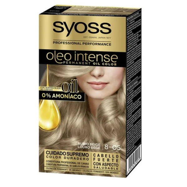 Syoss Oleo Intense Tinte Capilar Permanente 8-05 Rubio Beige
