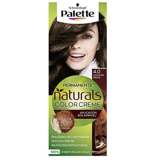Schwarzkopf Palette Naturals Color Creme 4.0 Castaño medio
