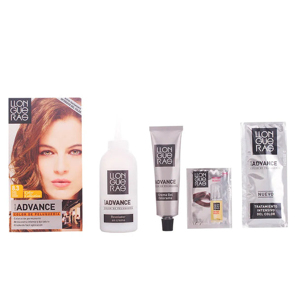 Tinte para el cabello Llongueras Color Advance 8.3 Rubio Claro Dorado