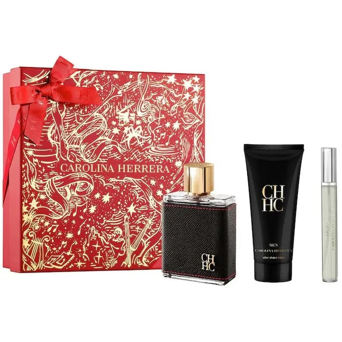 Carolina Herrera Ch Men Eau De Toilette Spray 100ml Juego De 3 Piezas