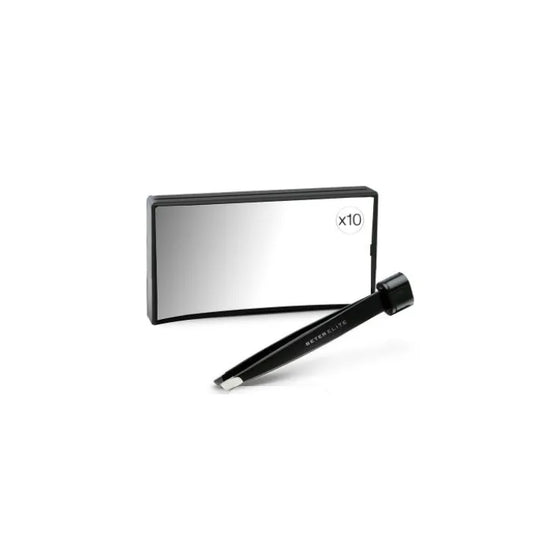 Beter Elite Rectangular Mirror X10 With Tweezer