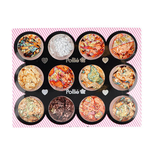 Eurostil Pan De Gold Nail Art Set 12 Colors 1un