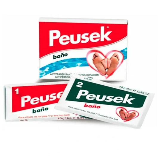 Baño de pies antitranspirante Peusek 2 sobres 20 g