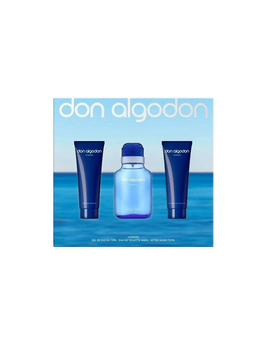 Don Algodón para Hombre Eau de Toilette Spray 100ml 3-Piece Set