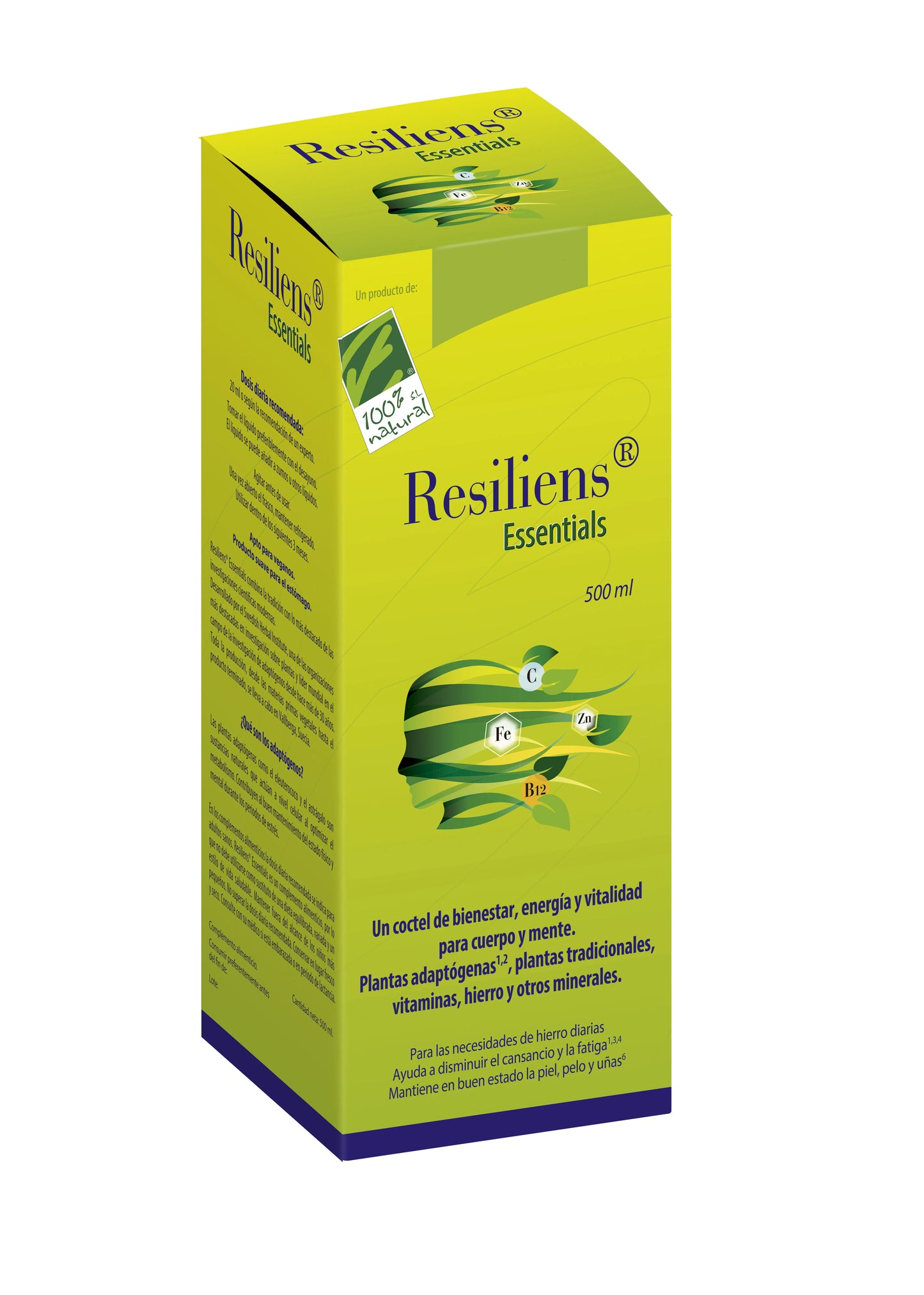 100%natura Esenciales Resiliens 500ml