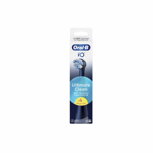 Oral-B iO Ultimate Clean Black Cabezales de Recambio 4 ud