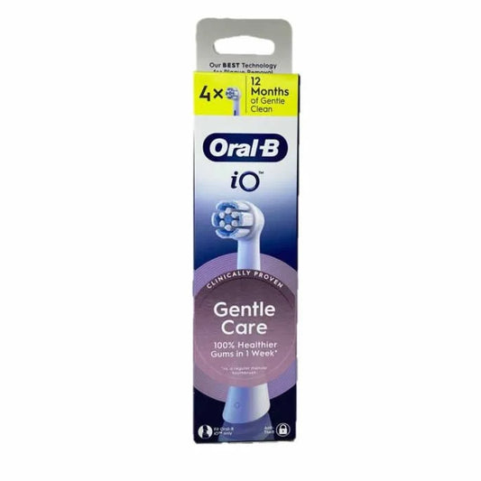 Cabezales de repuesto blancos Oral-B iO Gentle Care (paquete de 4)