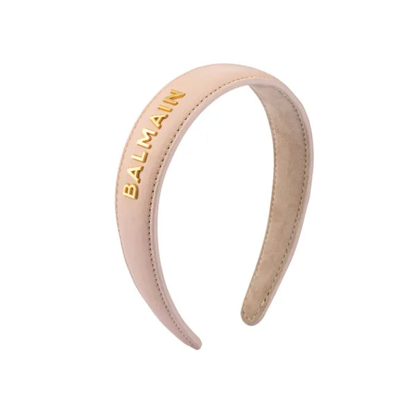 Diadema de cuero genuino de Balmain