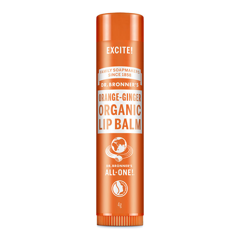 Dr Bronner's Organic Orange and Ginger Lip Balm 4g