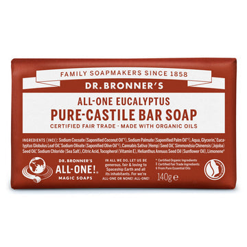 Jabón sólido de eucalipto orgánico Dr. Bronner's 140 g