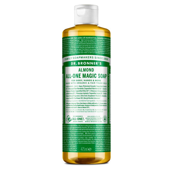 Jabón líquido de almendras Dr. Bronner's 475 ml