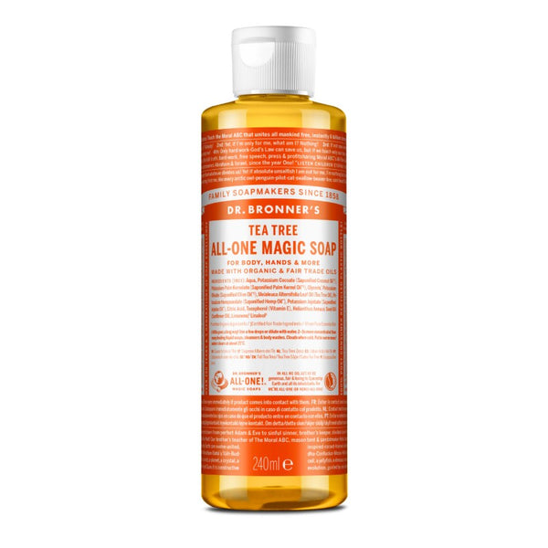 Jabón líquido de árbol de té Dr. Bronner's 240 ml