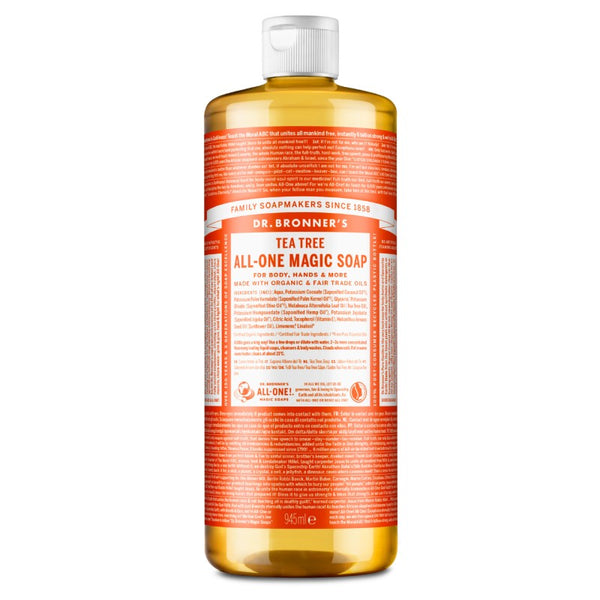 Dr Bronner's Sabonete Líquido Árvore-do-chá (Tea Tree) 945ml