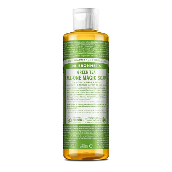 Jabón líquido de té verde Dr. Bronner's 240 ml