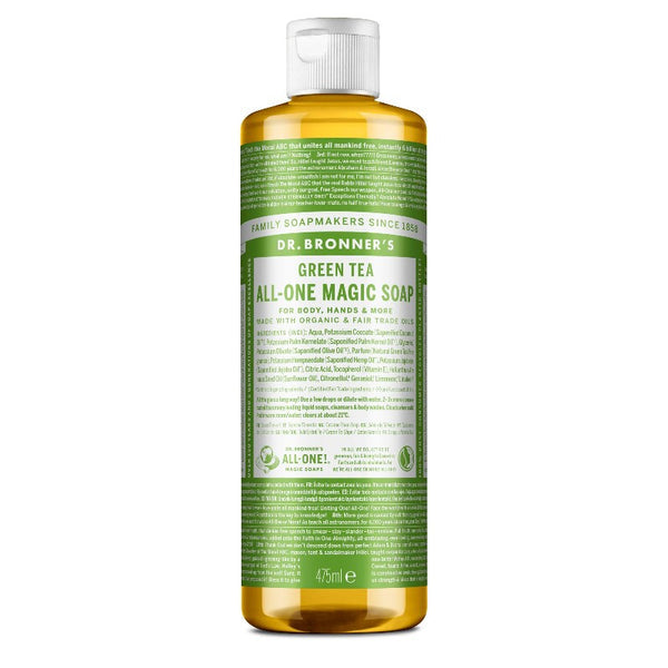 Jabón líquido de té verde Dr. Bronner's 475 ml