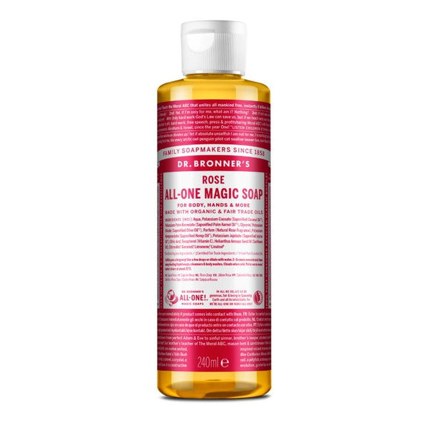 Jabón líquido rosa Dr. Bronner's 240 ml