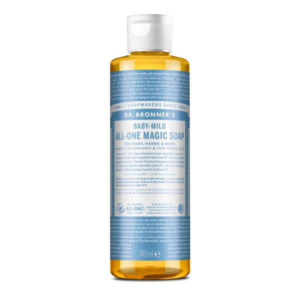Jabón líquido para bebés sin perfume Dr. Bronner's 240 ml